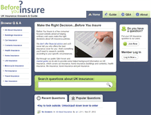 Tablet Screenshot of beforeyouinsure.co.uk
